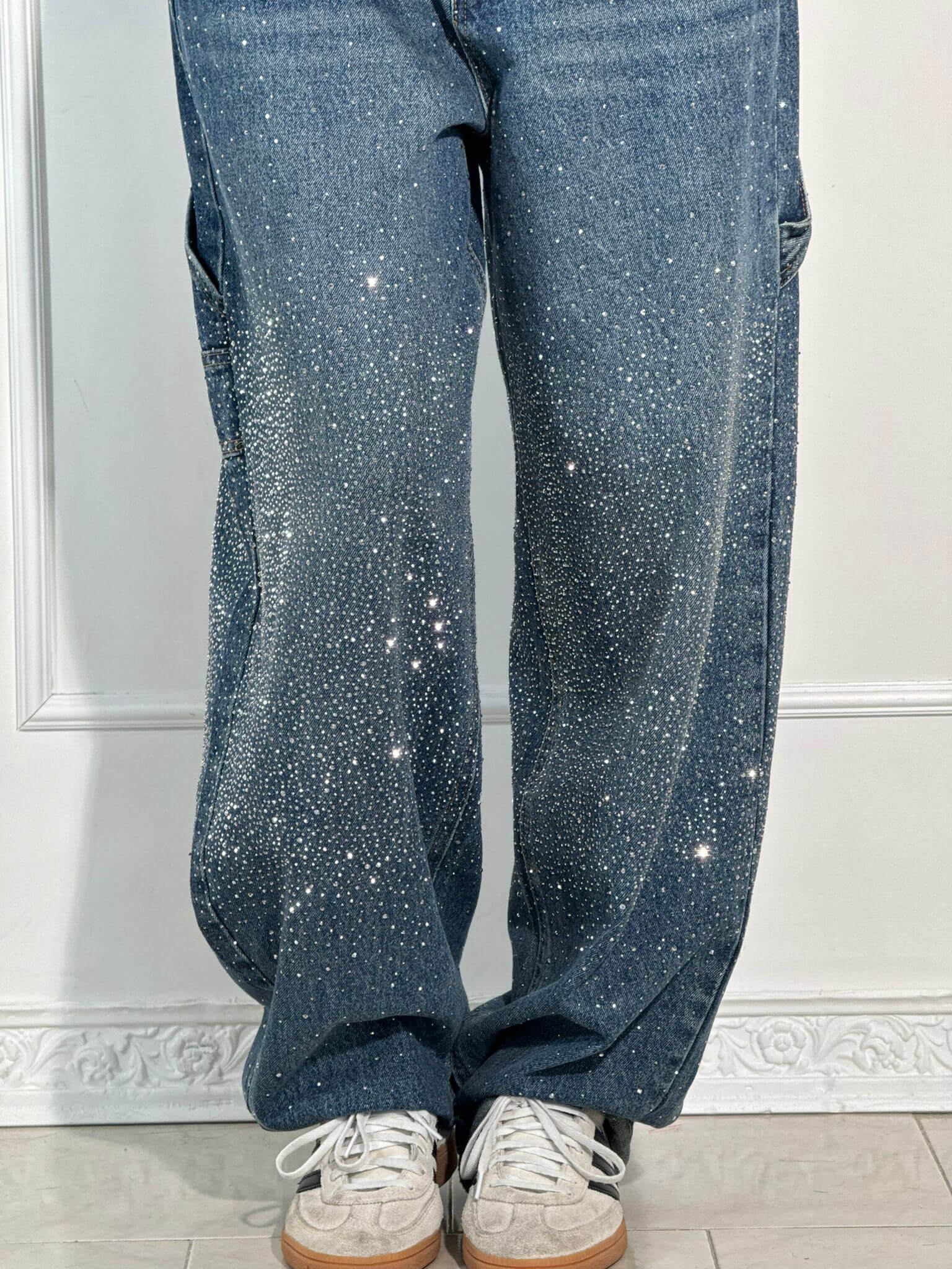 Galactic Glow Wide-Leg Jeans