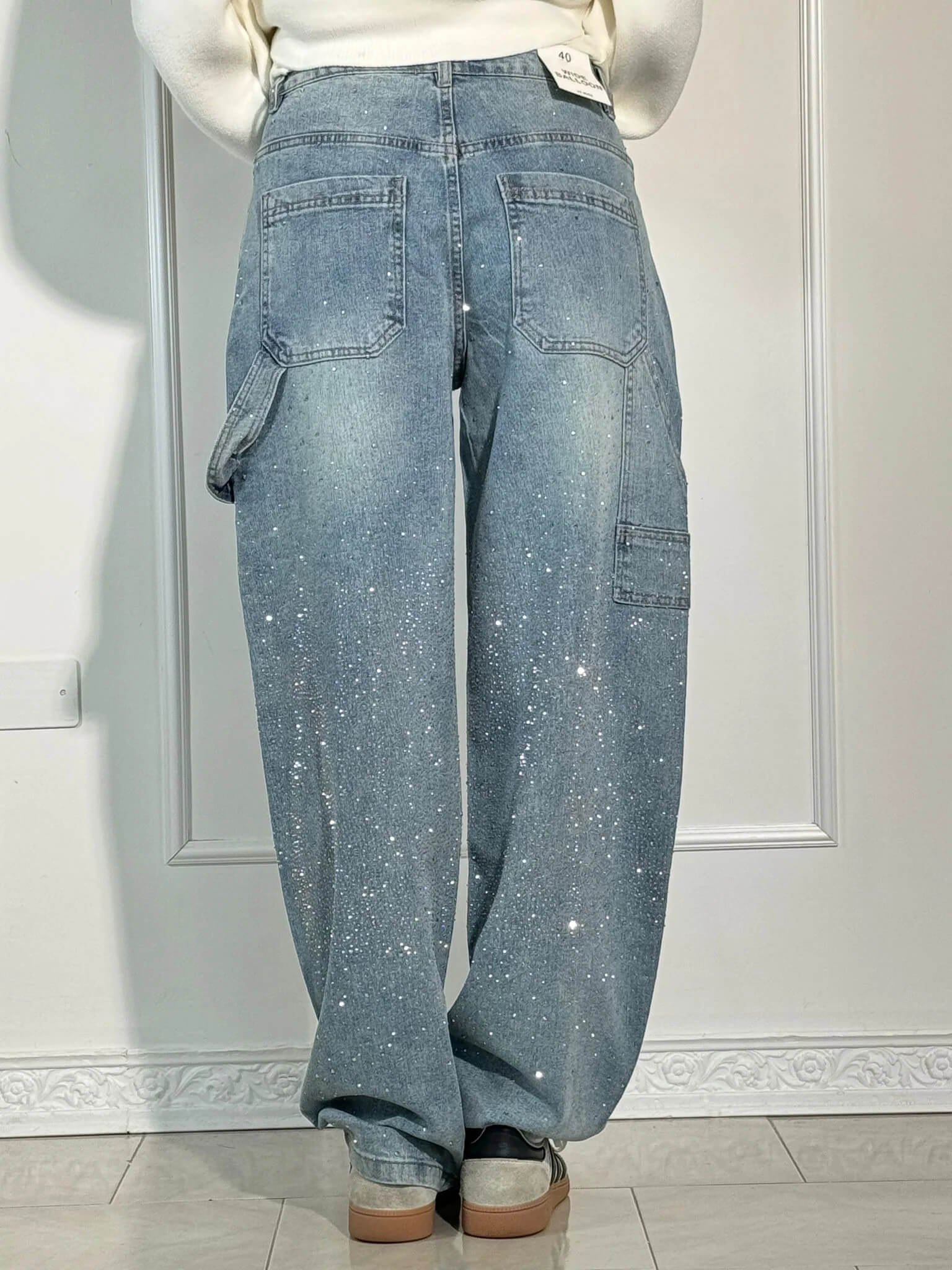 Galactic Glow Wide-Leg Jeans