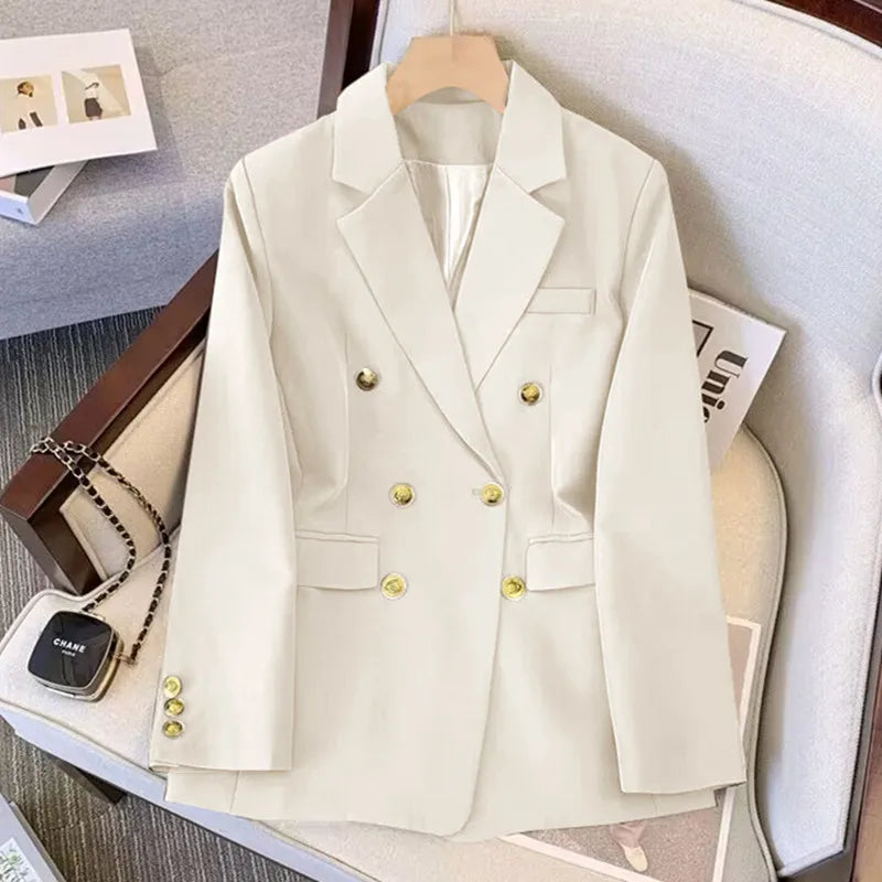 Ivory Elegance Double-Breasted Suit Set