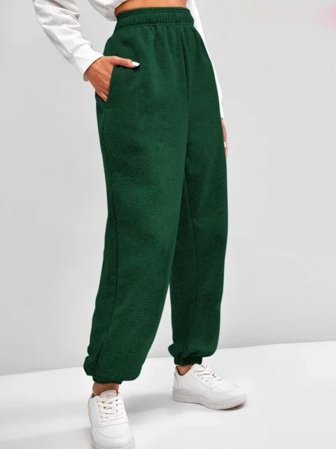 Woman elastic sweatpants