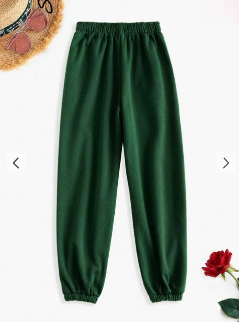 Woman elastic sweatpants