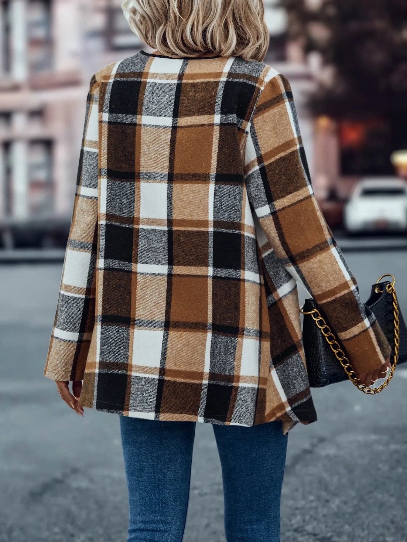 Chic Plaid Coat