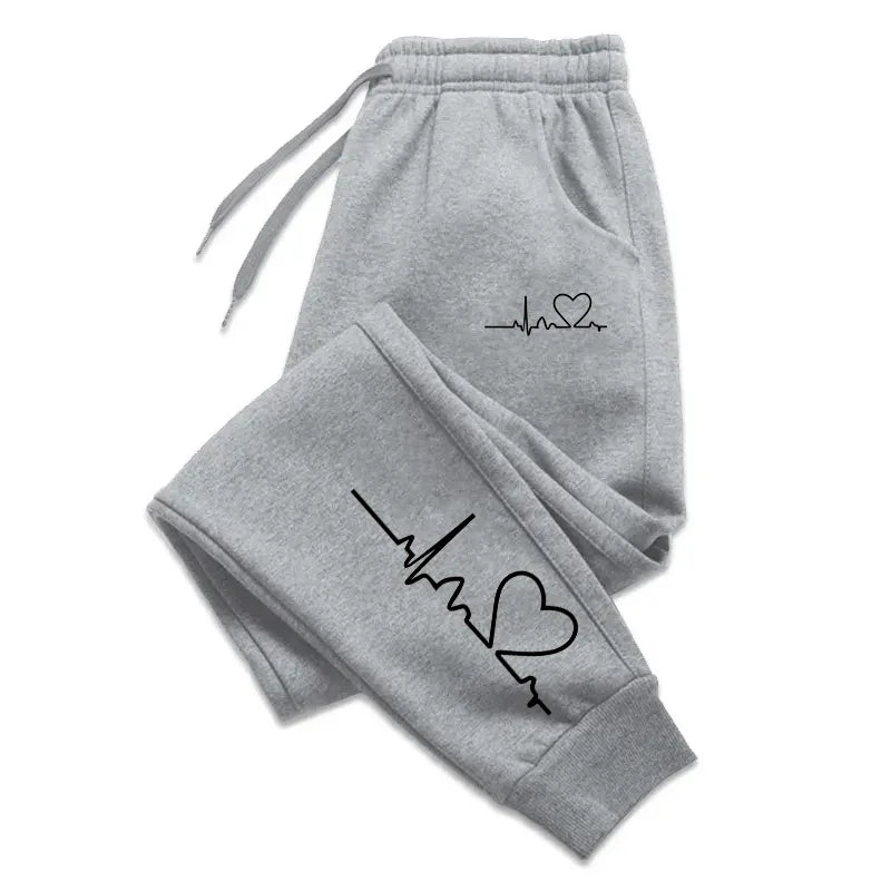 Woman heartbeat sweatpants