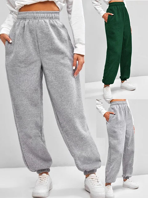 Woman elastic sweatpants